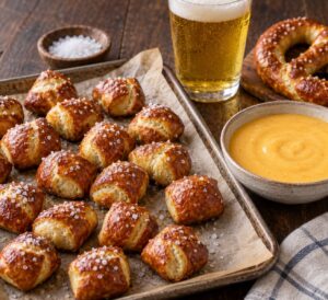how to make pretzel bites with beer cheese