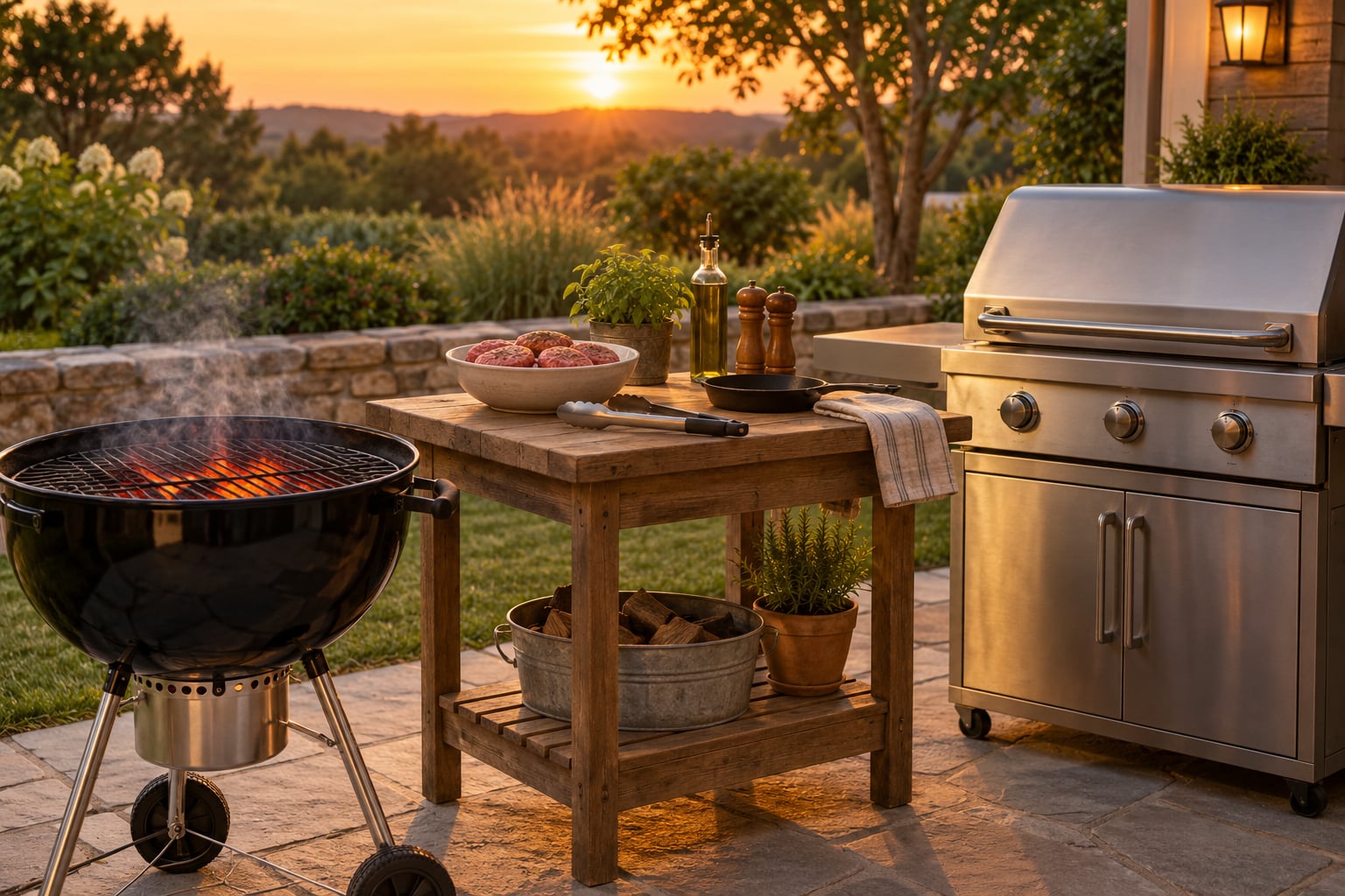 gas grill vs charcoal grill for flavor