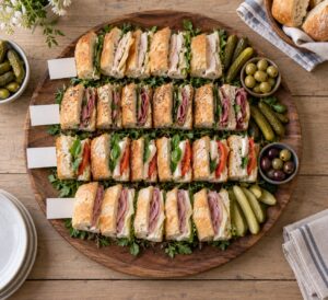 how to make sandwich platters for a group