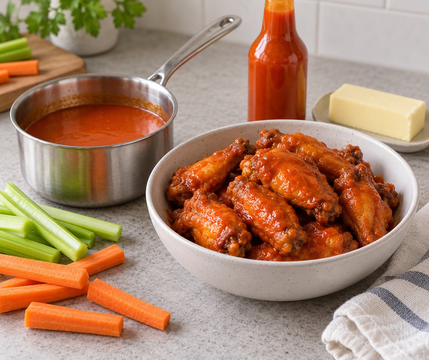 how to make buffalo wing sauce from scratch