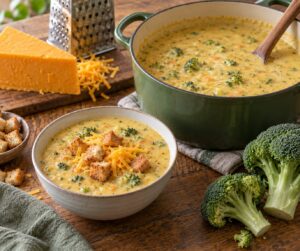 how to make broccoli cheddar soup