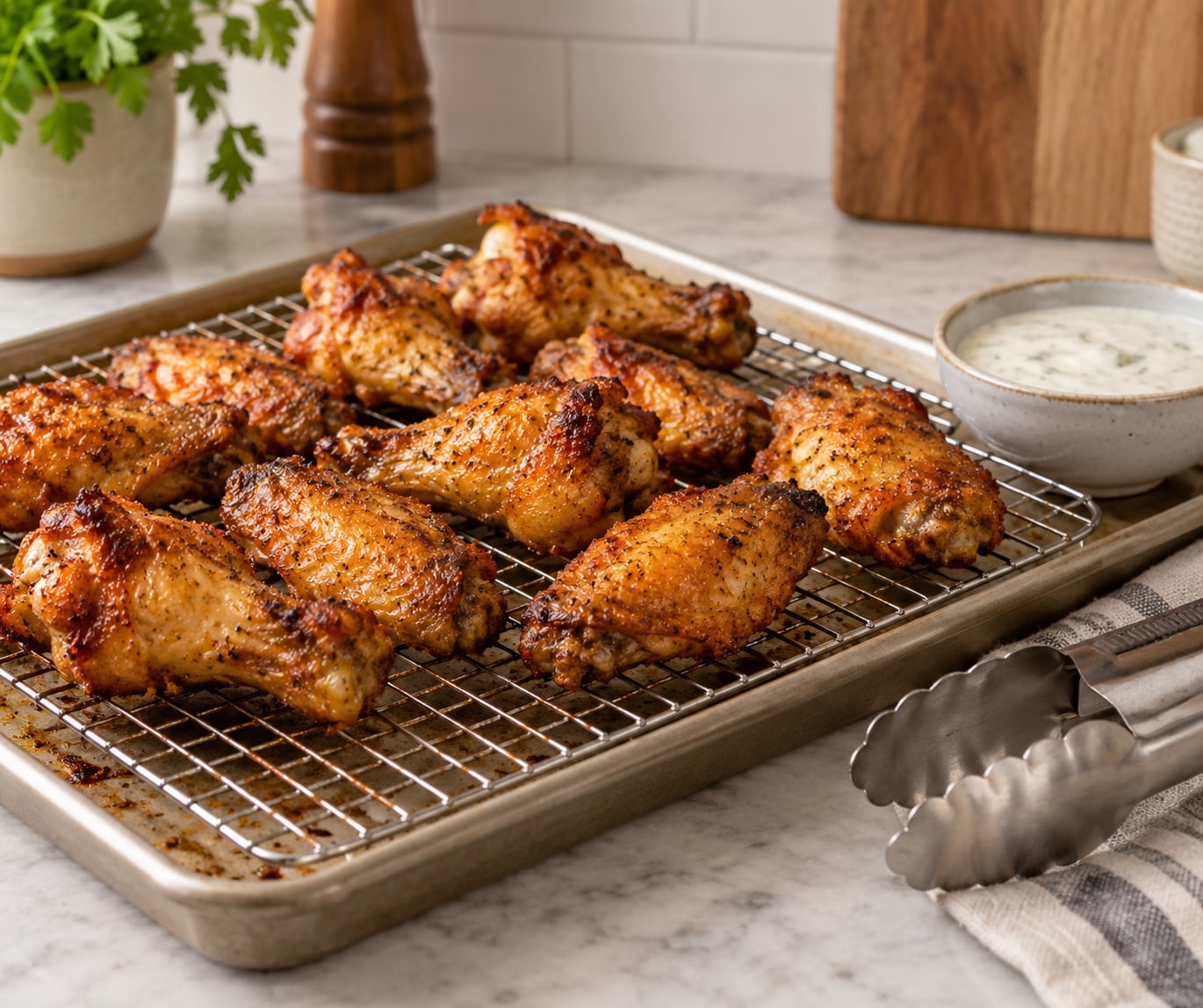 how to reheat wings and keep them crispy