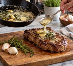 how to make garlic butter for steak