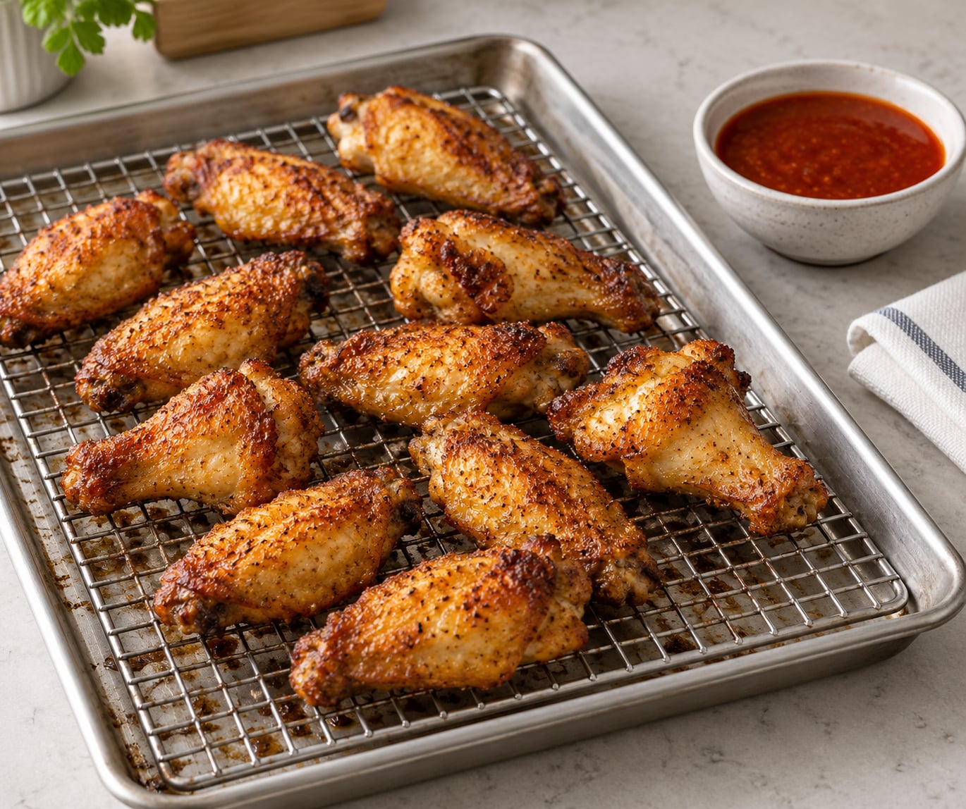 how to make wings less greasy