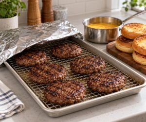how to keep burgers warm for a crowd
