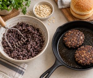 how to make black bean burgers that hold together