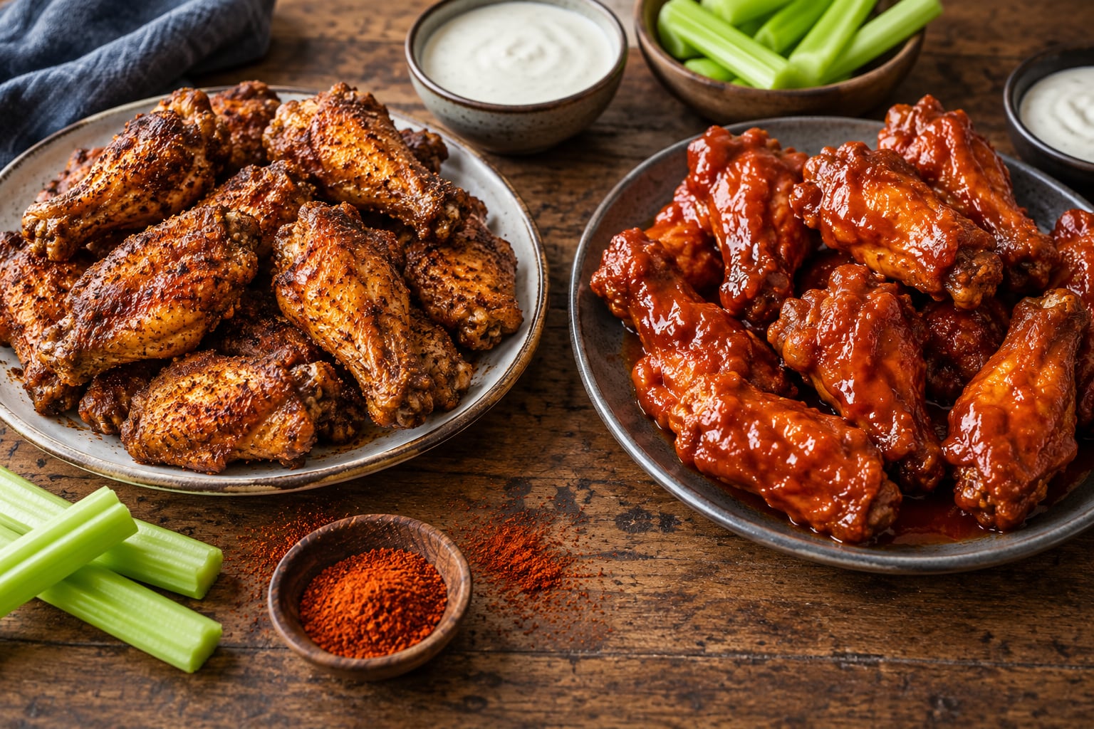 dry rub vs sauced wings which is better