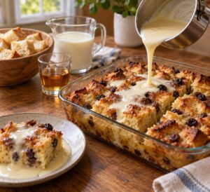 how to make bread pudding with whiskey sauce