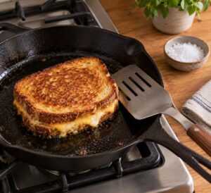 how to make a grilled cheese with crispy edges