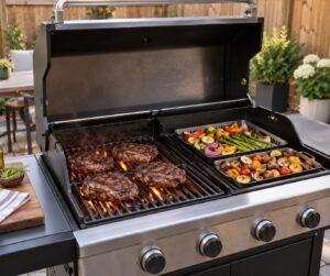 how to set up two zone grilling