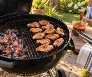 how to grill chicken wings without burning them