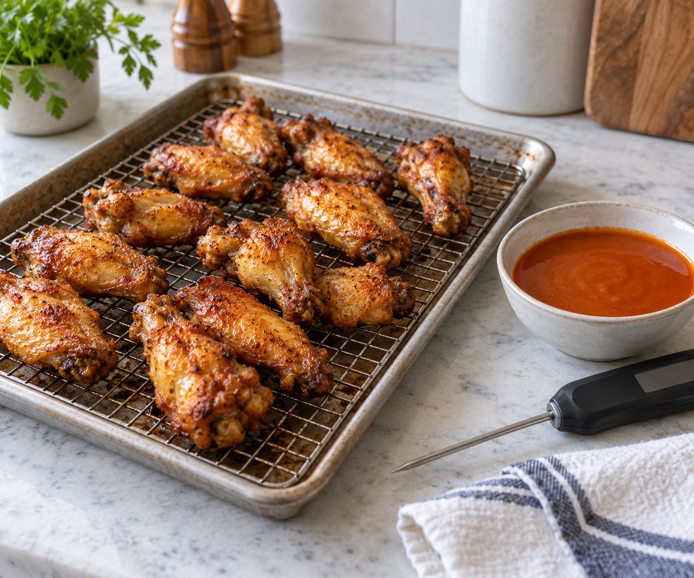 how to keep wings warm for a party