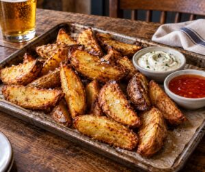 how to make pub style potato wedges