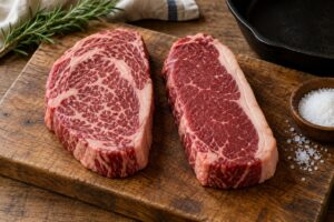 what is the difference between ribeye and new york strip