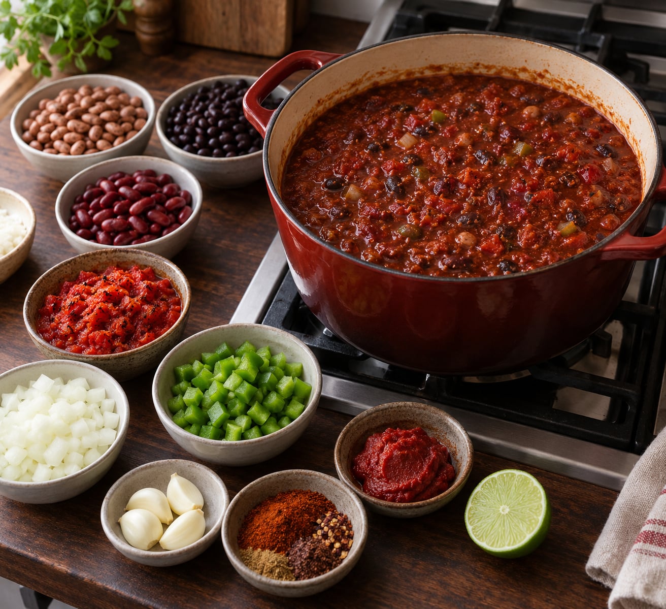 how to make meatless chili that tastes rich