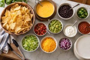 how to make a nacho bar for guests