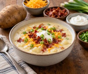 how to make loaded baked potato soup