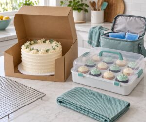 how to transport cake and cupcakes without damage