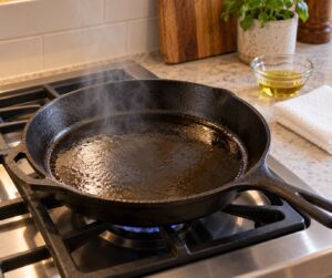 how to season a cast iron skillet