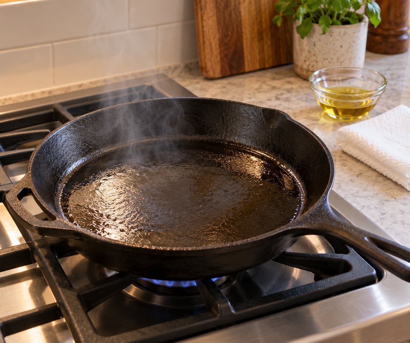 how to season a cast iron skillet