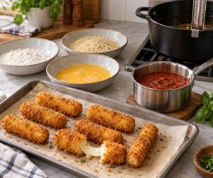 how to make mozzarella sticks from scratch