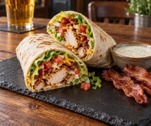 how to make a chicken club wrap