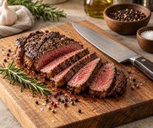 how to slice steak against the grain