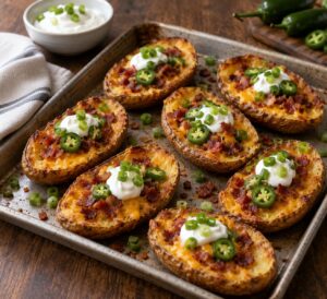 how to make loaded potato skins