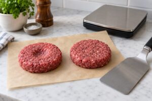 how to keep burgers from puffing up in the middle
