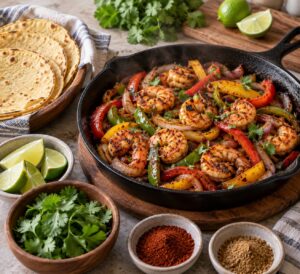 how to make shrimp fajitas