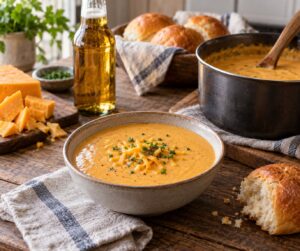 how to make beer cheese soup