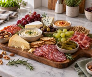 how to make a charcuterie board for game day