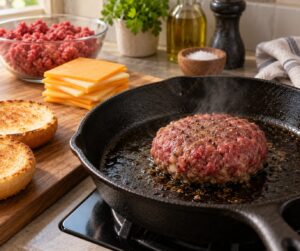 how to make a juicy lucy stuffed burger