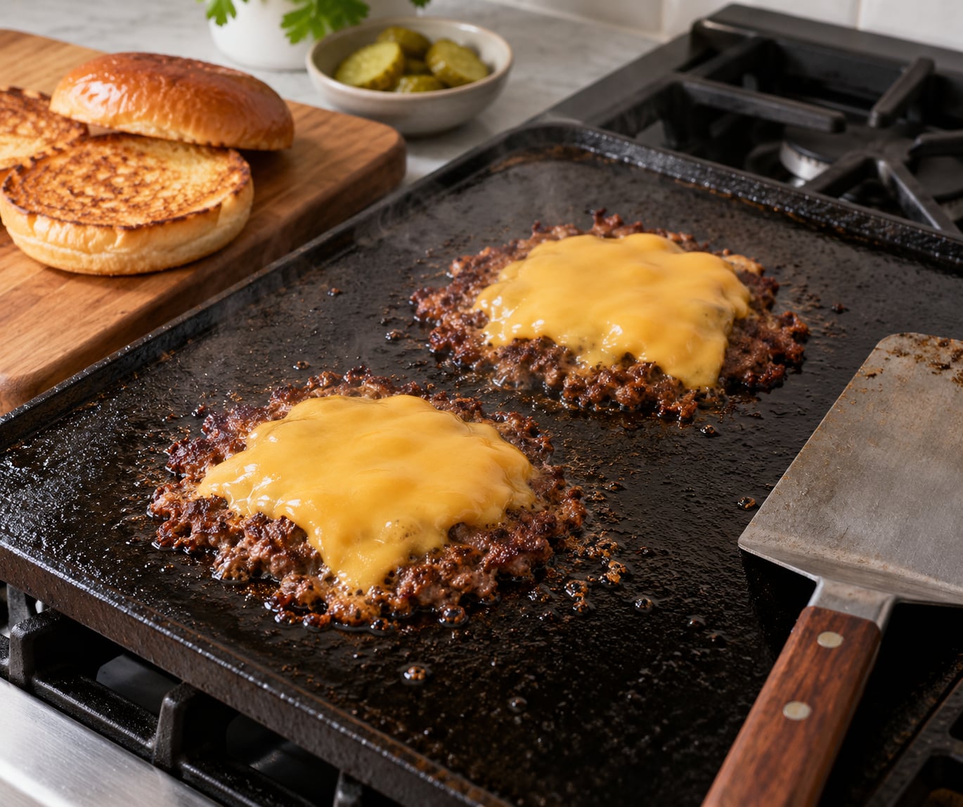 how to make smash burgers on a griddle
