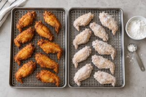 cornstarch vs baking powder for crispy wings