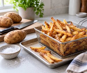 how to make hand cut french fries crispy