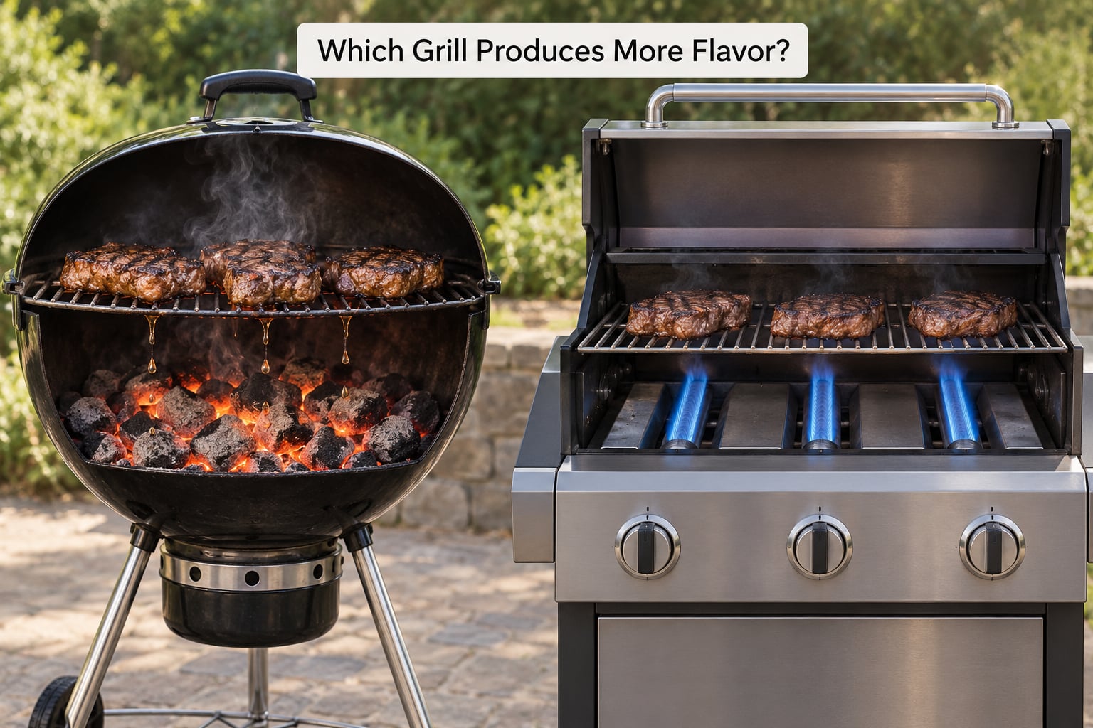 Which Grill Produces More Flavor?