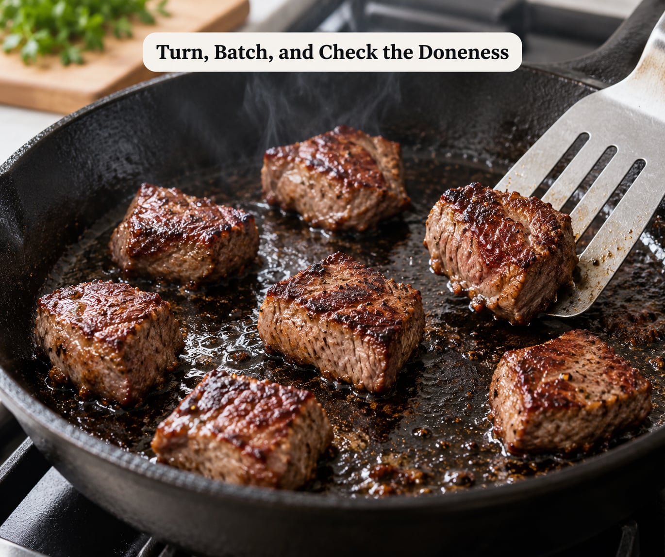 Turn, Batch, and Check the Doneness