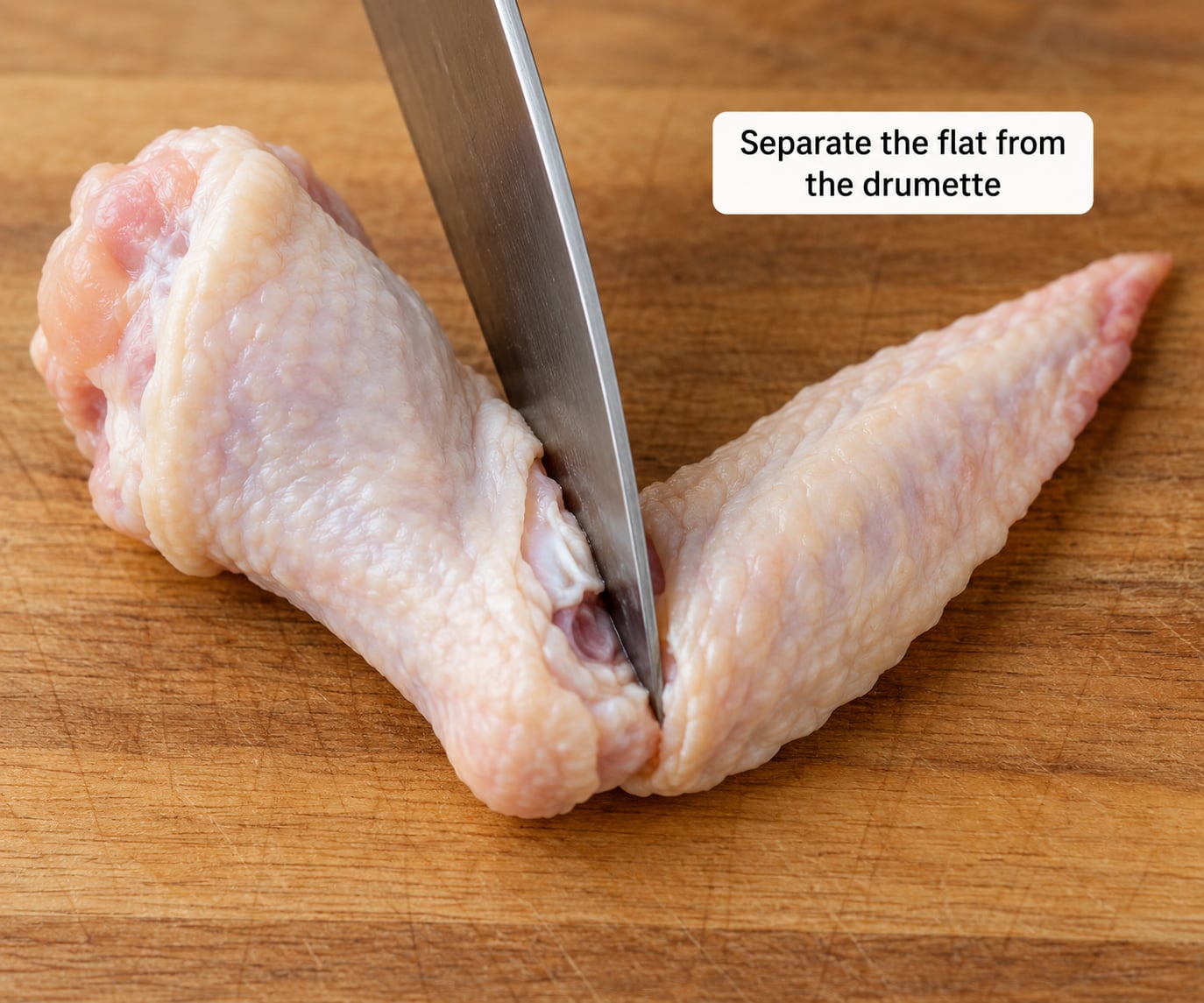 Separate the flat from the drumette