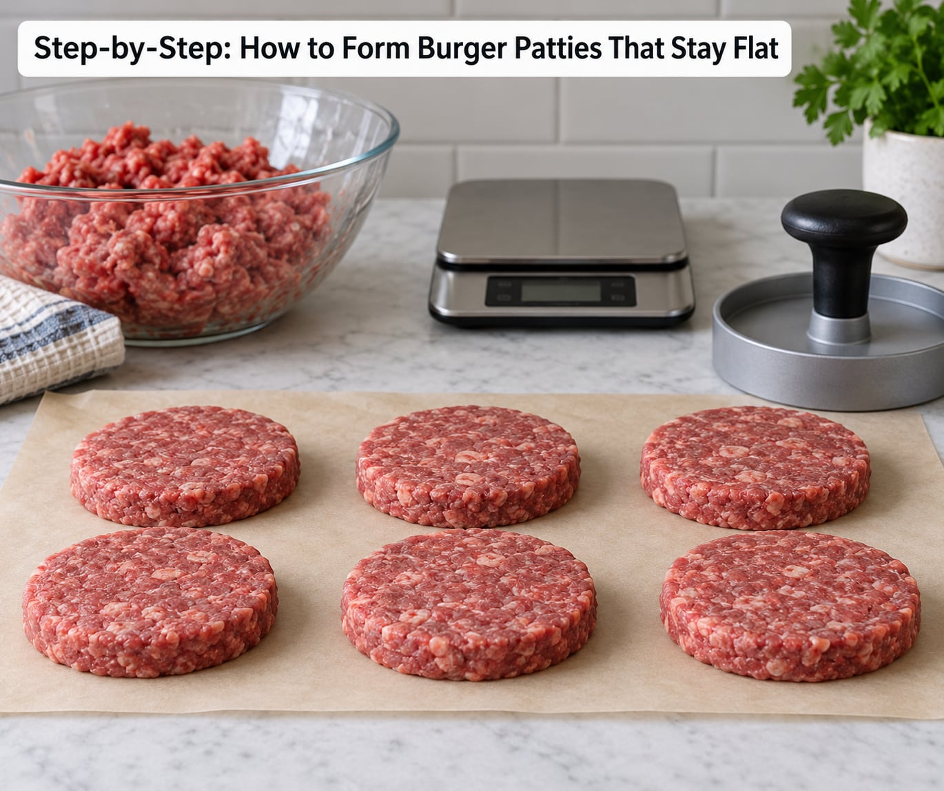 Step-by-Step: How to Form Burger Patties That Stay Flat
