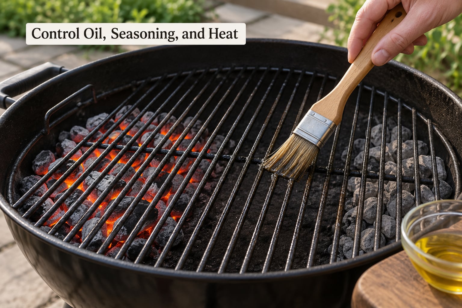 Control Oil, Seasoning, and Heat