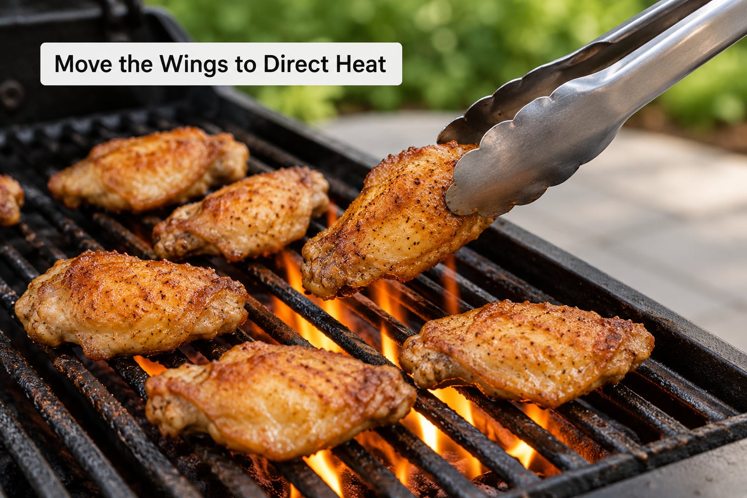 Move the Wings to Direct Heat
