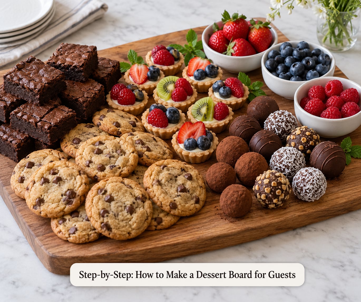 Step-by-Step: How to Make a Dessert Board for Guests