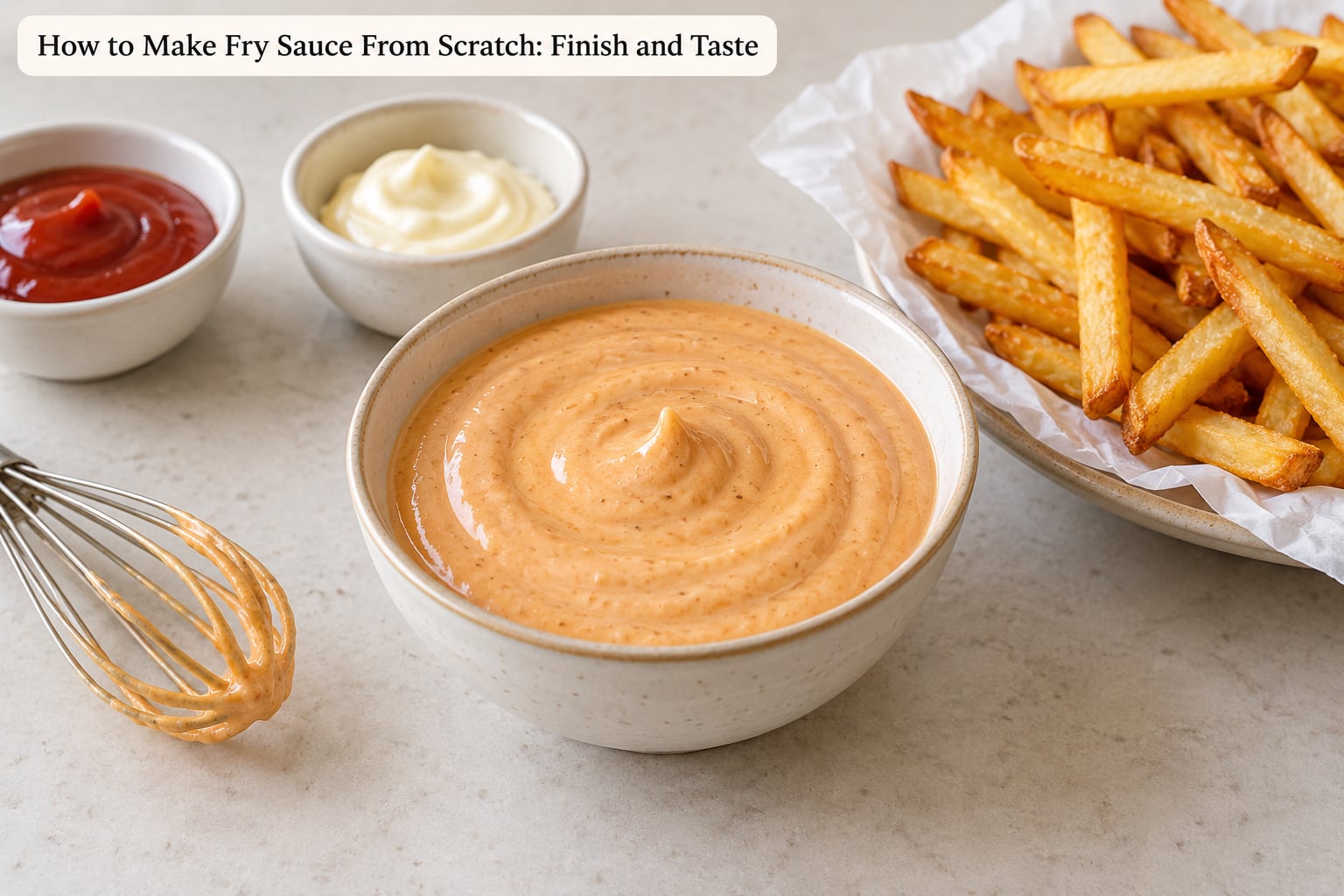 How to Make Fry Sauce From Scratch: Finish and Taste