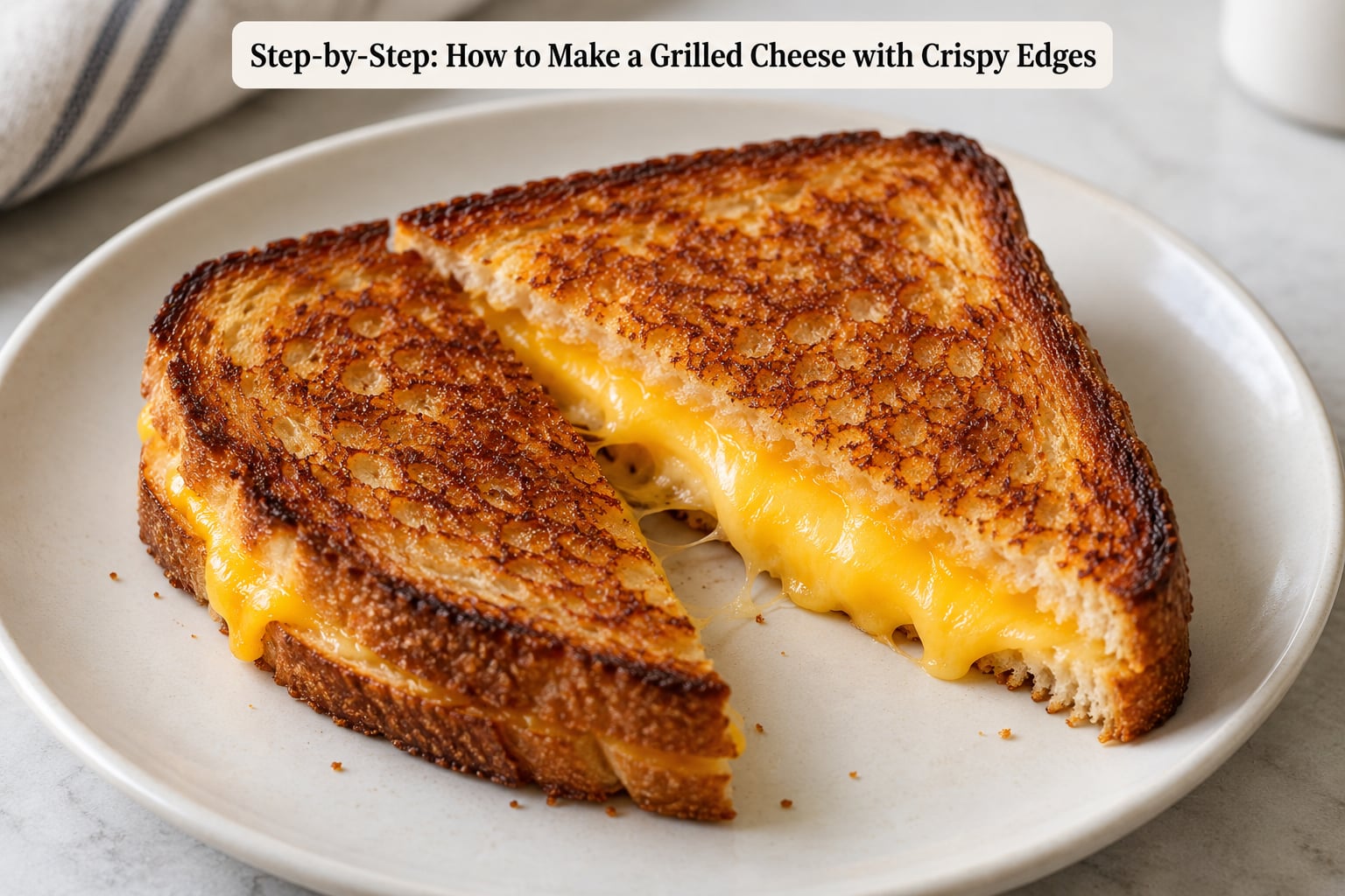 Step-by-Step: How to Make a Grilled Cheese with Crispy Edges