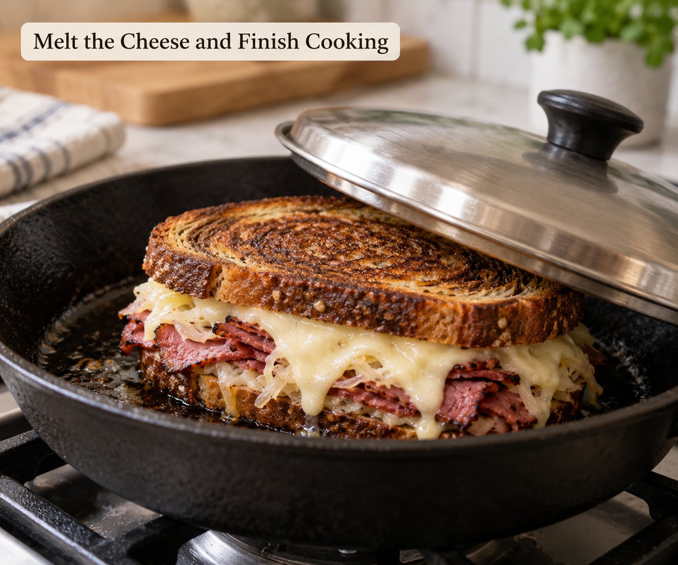Melt the Cheese and Finish Cooking