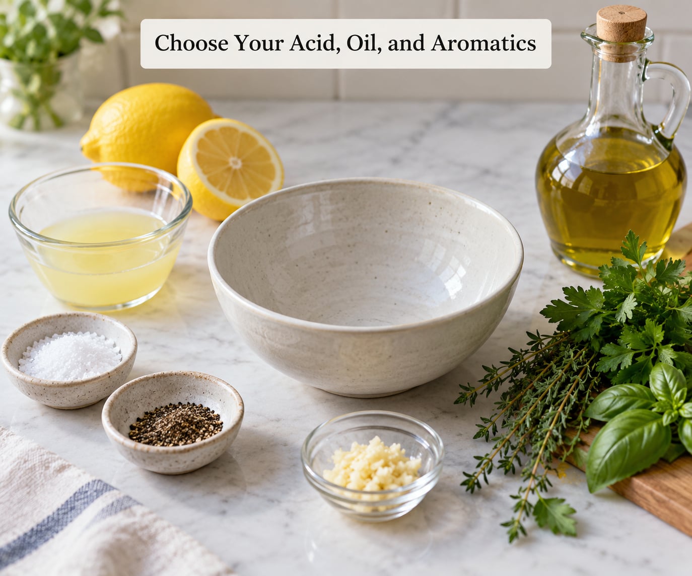 Choose Your Acid, Oil, and Aromatics