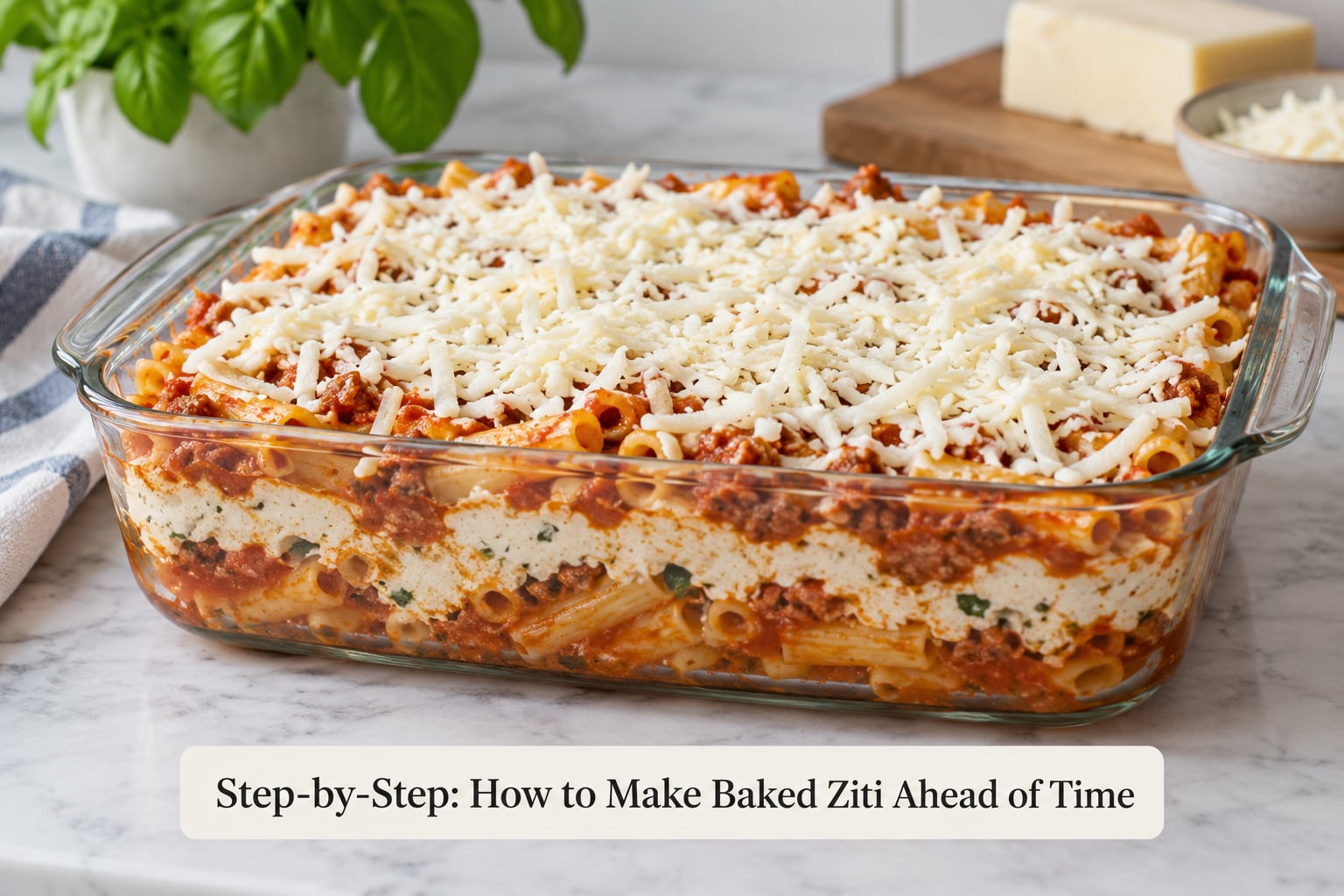 Step-by-Step: How to Make Baked Ziti Ahead of Time