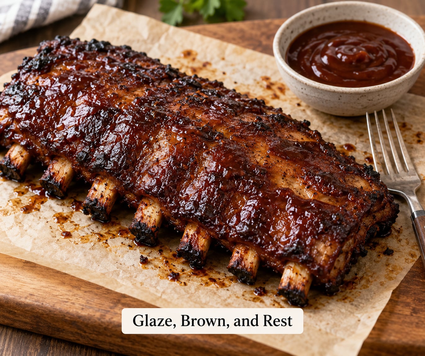 Glaze, Brown, and Rest