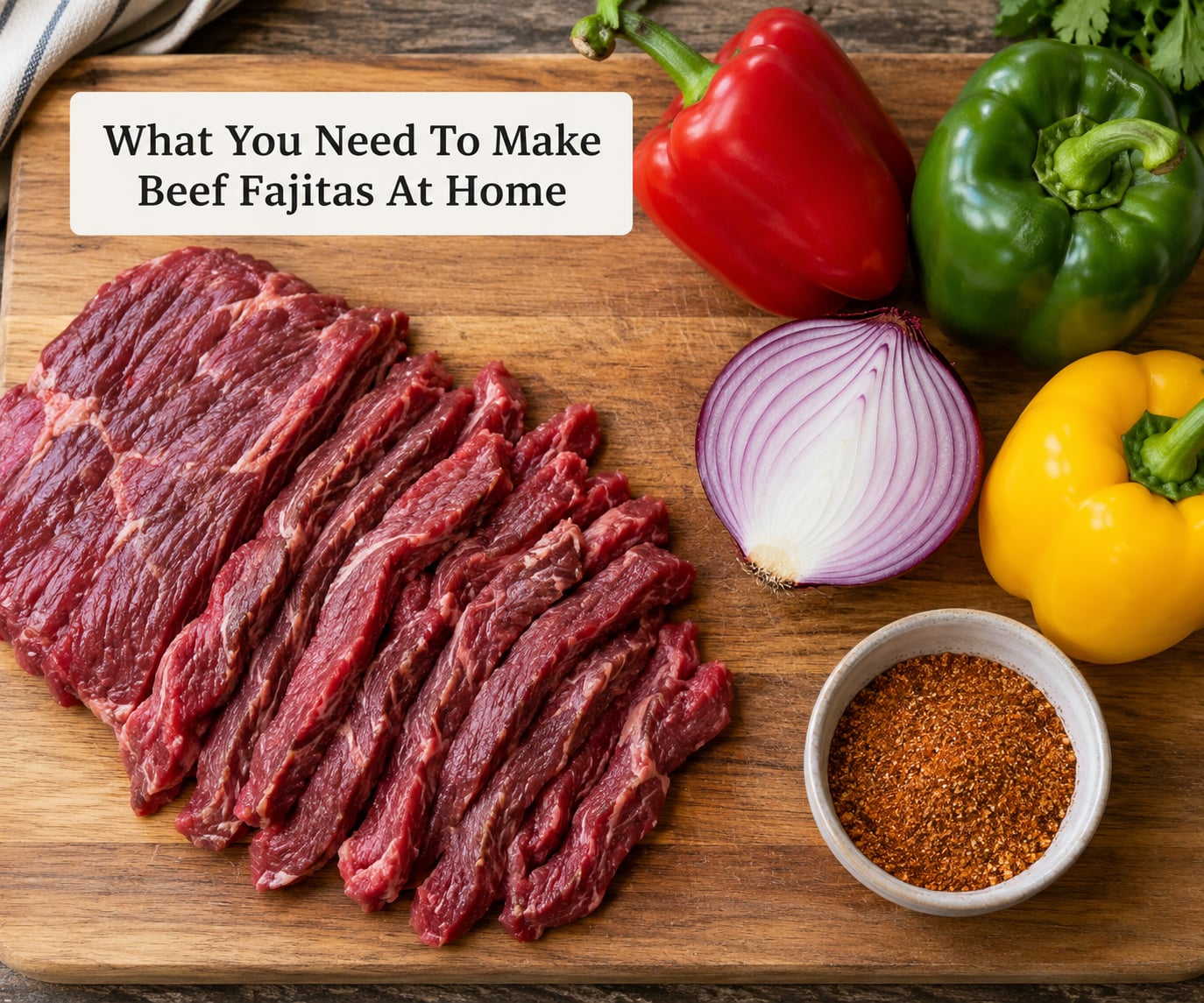 What You Need To Make Beef Fajitas At Home